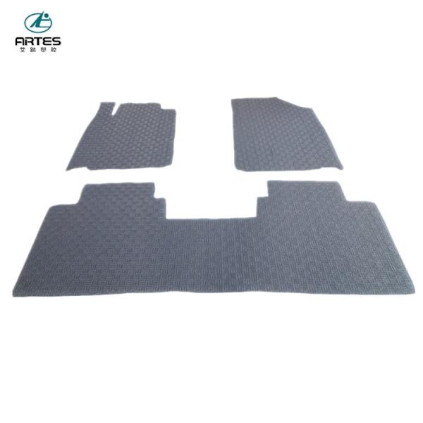 Carfull Set 3 Piece Personalized Car Mats Trapo Free Cutting Pvc Heel Pad Car Mat