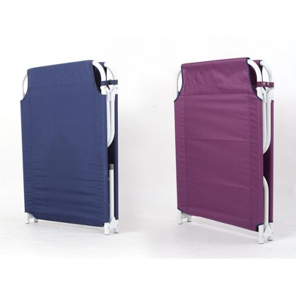 Кровать алюминиевой и стальной складчатости трубки одиночной медицинская/военная располагаясь лагерем кровать