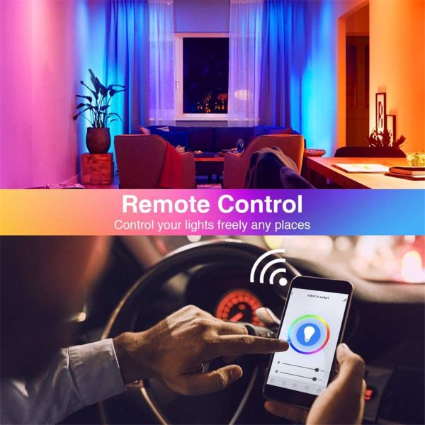 Smart Flood Light RGBCW Outdoor Stage Landscape Lighting Backyard Secure Lights Floodlights 2 Packs