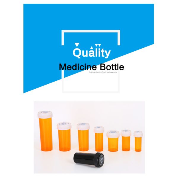 Opaque Black Cannabis Prescription Pill Contain Silk Screen Printing UV Light Blocked