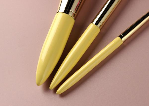 Escovas naturais amarelas da composição do cabelo da cabra do ouro profissional feito sob encomenda de 13 partes