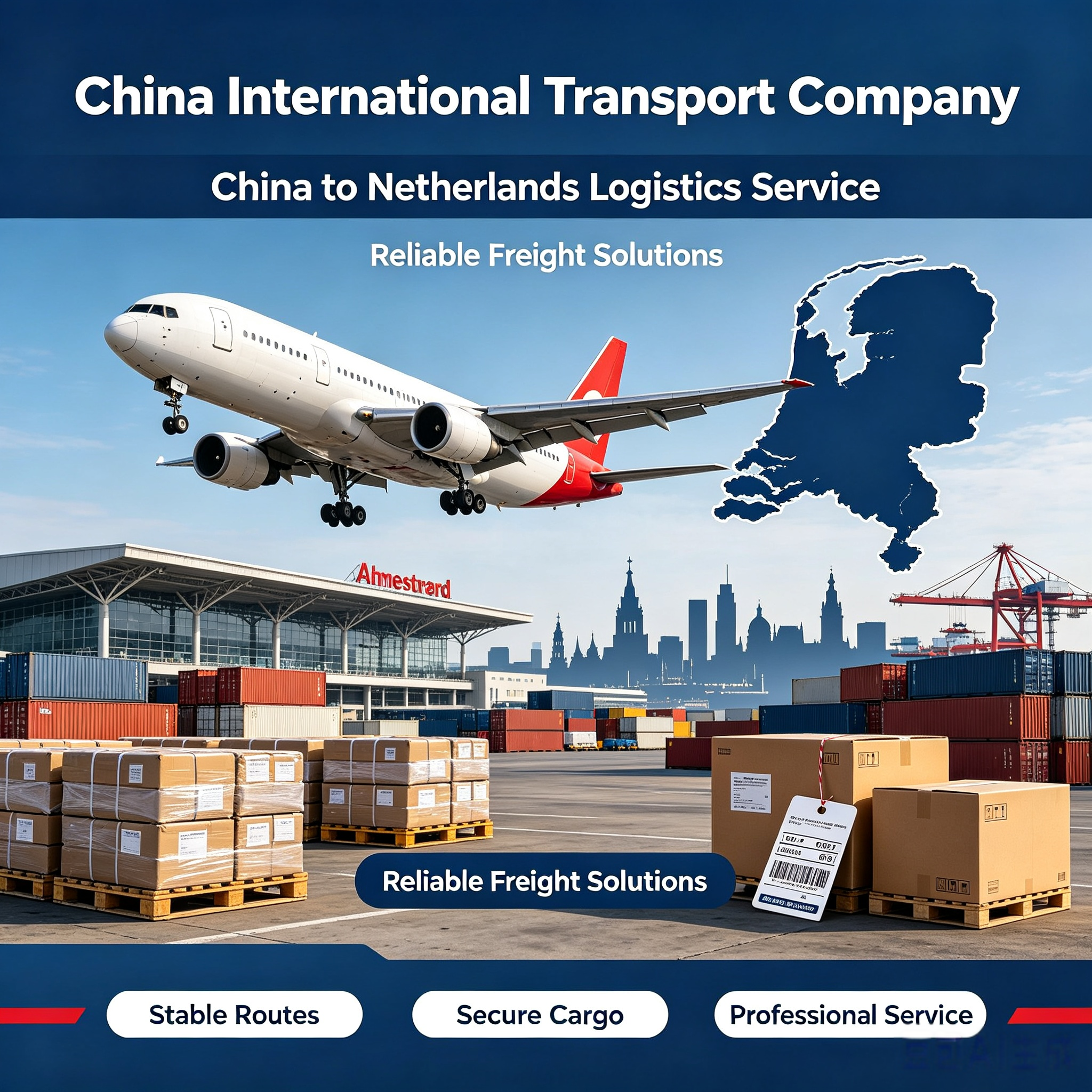 Air Freight China To Netherlands Logistics Fast Transit EU Hub Distribution Service