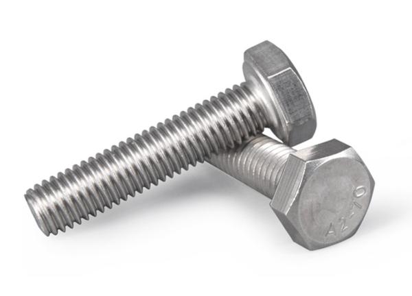A2-70 Stainless Steel Hex Head Cap Screws Good Chemical Resistance