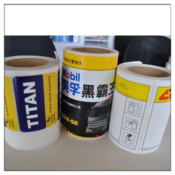 Transparent pvc adhesive sticker with glossy surface made by guangzhou factory