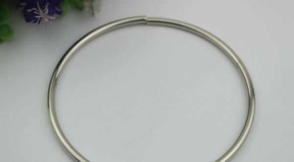Custom Made Big Size 113 MM Bag Hardware Welding Metal O Rings With Hanging Plating