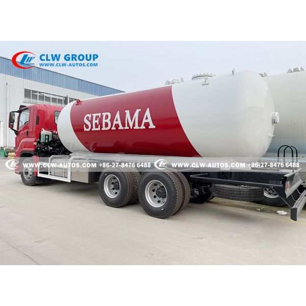 Isuzu Giga 20m3 Mobile LPG Cylinder Filling Delivery Truck Bobtail Truck