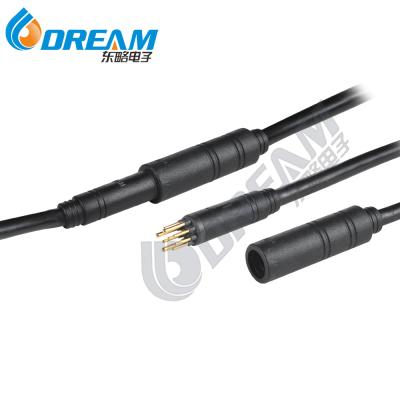 Conector de cabo de bicicleta 9 pines 60cm cabo de motor masculino adaptador de motor de bicicleta elétrica