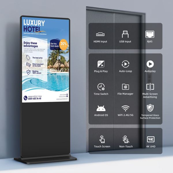 Multiple Sizes Interactive Whiteboard with Infrared Touch and 4K Resolution for Digital Signage