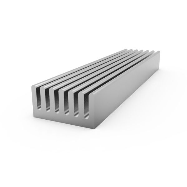 Cooler Fin Heat Sink Aluminum Profiles For Power Amplifier Transistor