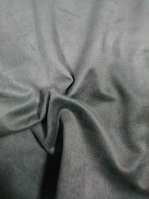 Black single-sided suede 300gsm