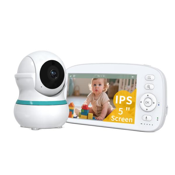 Moniteur pour bébé vidéo haute définition pour une surveillance professionnelle, portée IR de 5 m et poids de 0,85 kg, type de source d'alimentation inclus