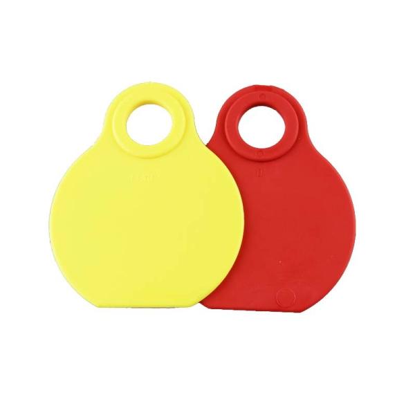 animal cattle neck tag certificate,laser ear tag,80*65mm,hole 16mm