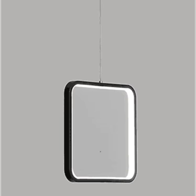 Modern Minimalist square Chandelier Frame LED Aluminum Pendant Lights
