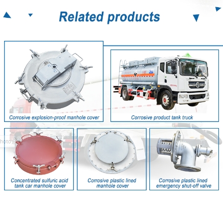Check Material DN500 Stainless Steel Quick-open Manhole Cover for Tank Truck Fluoro Rubber Seal Material
