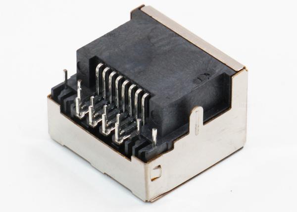 Par l'élément LED d'entrée de bâbord du bâti RJ45 Jack 8P8C un de carte PCB de trou