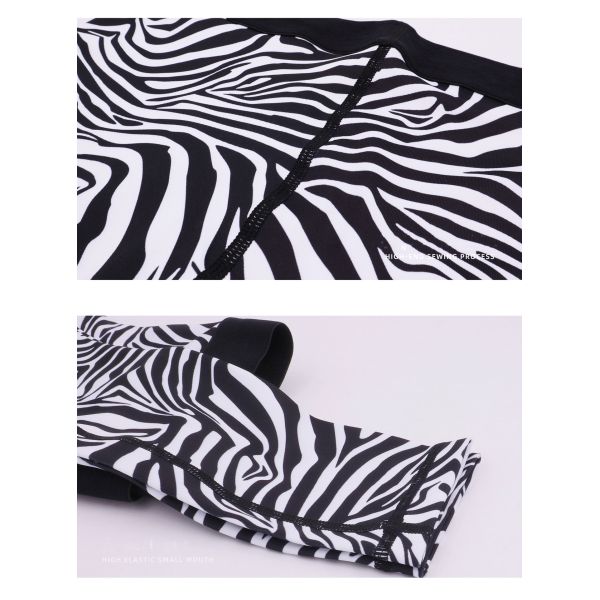 Elastic Band Womens Yoga Leggings Leopard Fitness Pants Custom made