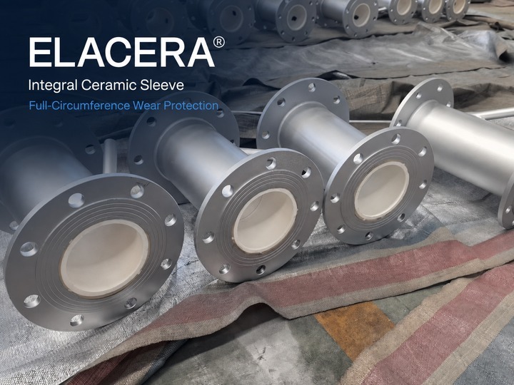 Stainless Steel Ceramic Sleeve Lined Pipe for Lithium Battery Powder Conveying