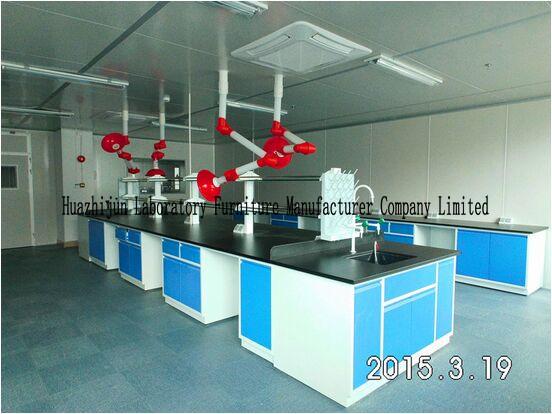 Os bancos de laboratório modulares da sala de limpeza o alcaloide de 12.7mm que resiste bancadas laminaram armaçãos de aço