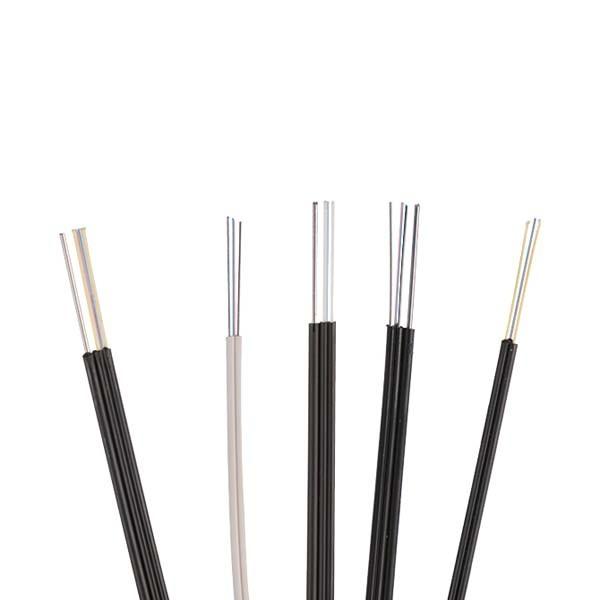 Bow Type Drop Black FTTH Fiber Optic Cable 2 Core FRP GJYXCH