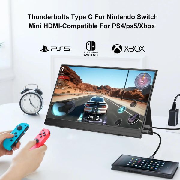 USB C игровой ноутбук Extend портативный сенсорный монитор высокое разрешение 15,6 дюйма