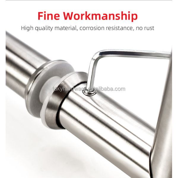 Meilleur vendeur Moderne conception en acier inoxydable poignée de traction durable solide pour porte coulissante en verre polie poignée de porte en verre