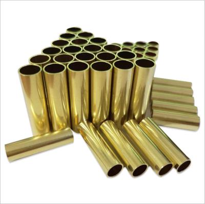 Straight Brass Round Tube , H60 H62 H68 Polished Brass Pipe For Industrial