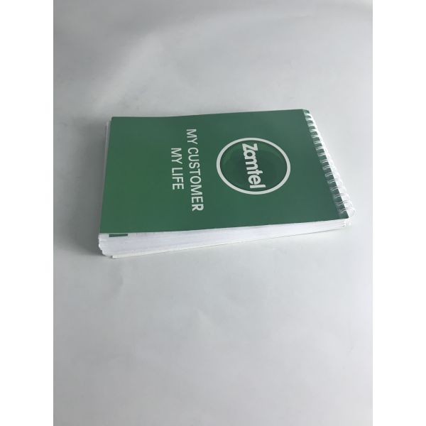 Custom Logo Spiral Bound Book Printing , School Student Recycled Spiral Book Printing