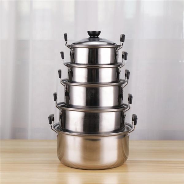 Allnice Quality Cookware Set Cooking Pot Sets 410 Stainless Steel Pots