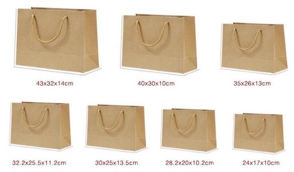 Wholesale Luxury Handmade Creative Elegant Custom Tote Carrier Shopping Packaging Paper Gift Bag,logo printed brown pape