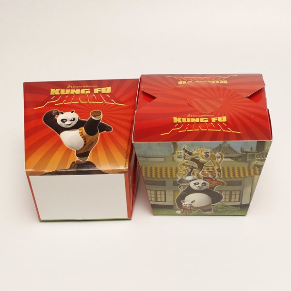 Квадратный кебаб одноразовая упаковка продуктов питания коробка с бумажными лапшами