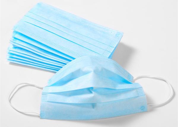 Anti Splash Disposable Medical Mask ,  Sanitary 3 Ply Earloop Face Mask 50 Pcs