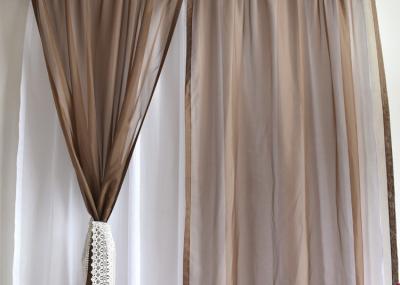 Soft / Lightweight Fabric Dining Room Curtains 100% Polyester Dry Clean Only