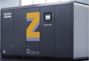 ZT55~750,ZT75~900VSD オイルフリーアトラススクリューエアコンプレッサー アルミニウム合金材料