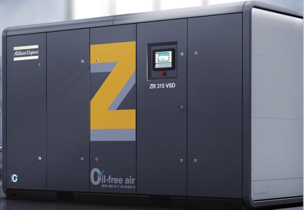 ZT55~750, ZT75~900VSD Oil Free Atlas Screw Air Compressor Aluminum Alloy Material