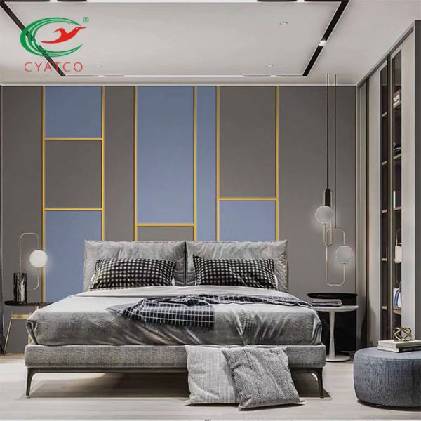 Multicolor Wall Fabric Acoustic Panel Tasteless Fireproof Glass Fiber