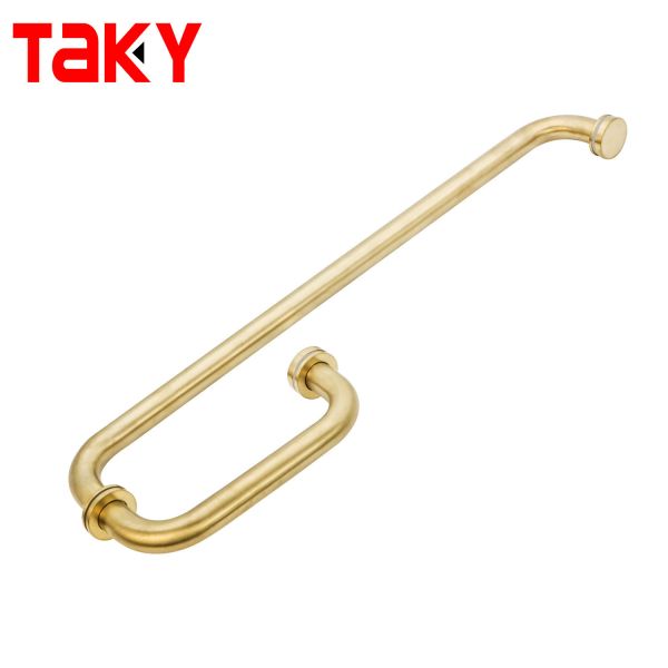 G Type Modern Luxury Stainless Steel Hotel Towel Bar Glass Door Pull Handle