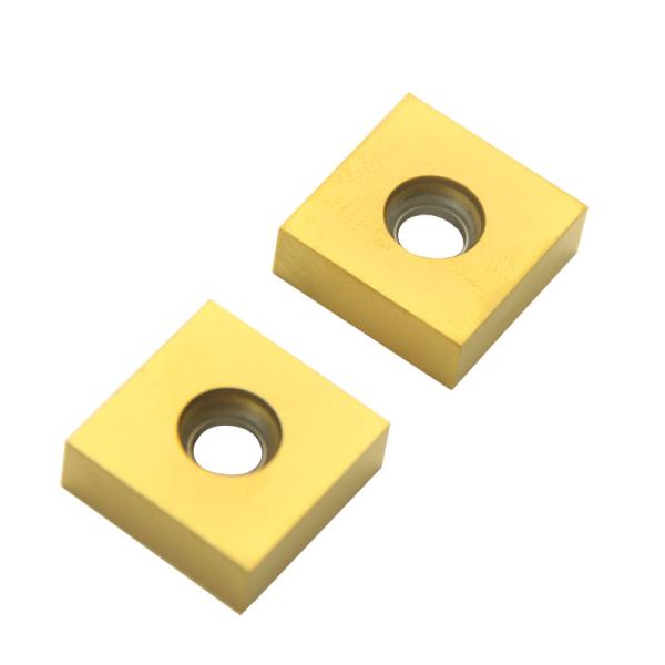 10pcs Yellow Carbide Cutter Inserts PVD Coating Metal Cutting Inserts