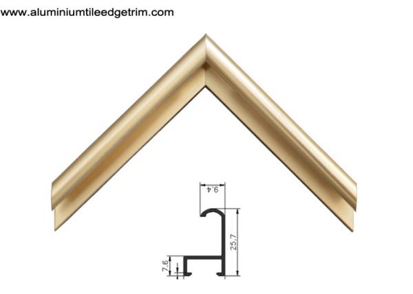 Matt Anodized Rose Gold Aluminium Photo Frame Profile For Indoor and Outdoor