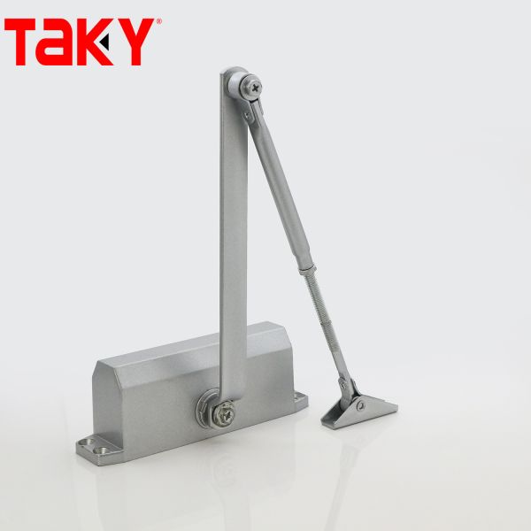 Fireproof Hydraulic Door Closer with 45-55kg Max Door Weight and Adjustable Speed for Hotels
