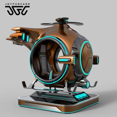 Customizable for Commercial Use VR Flight Simulator Helicopter-Shaped VR Arcade Game Suitable for Children