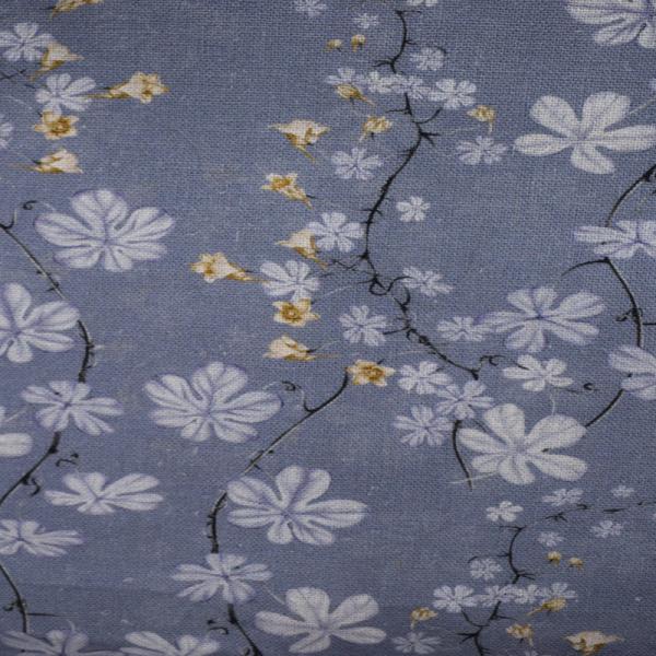 Digital summer burgundy print cotton For Lady Dress Linen Print