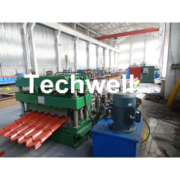 Автоматический крен контролируемый ПЛК кафельный формируя машину для стальным плитки застекленной металлом