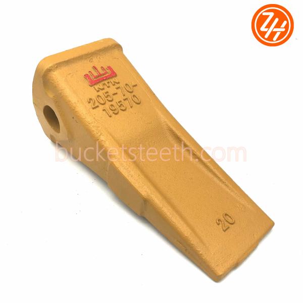 SHANTUI Abrasion Resistant 205-70-19570 Pc200 Ex200 Sy215 Standard Excavator Bucket Teeth Heavy Equipment KOMATSU