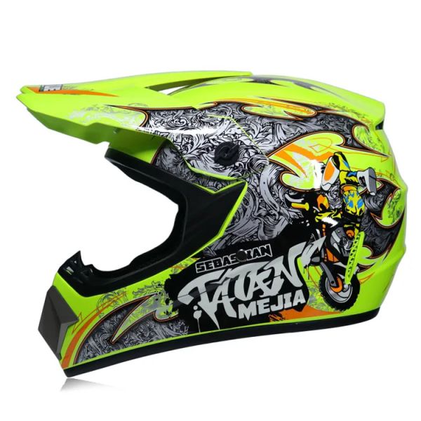 DOT Approved Custom Motocross Helmet with Head Safety Protection and Performance