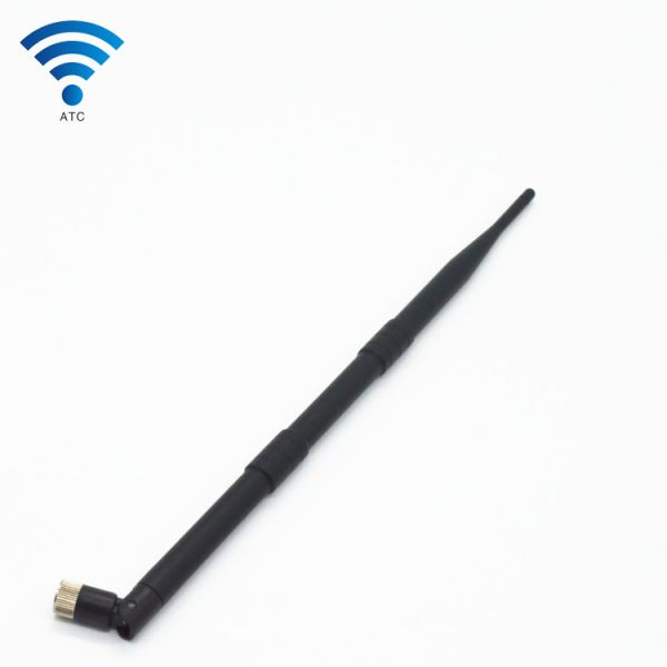 High Gain Black 4G LTE Router Antenna , SMA Male Connector 4G Indoor Antenna