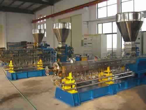 38CrMoALA Material Multifunctional Twin Screw Caco3 Plastic Filler Compound Color Masterbatch Extruder Machine