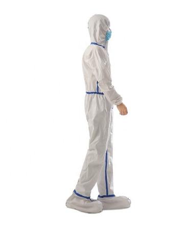 Type5/6 Disposable Protective Coveralls Uniform Non Sterile Good Air Permeability