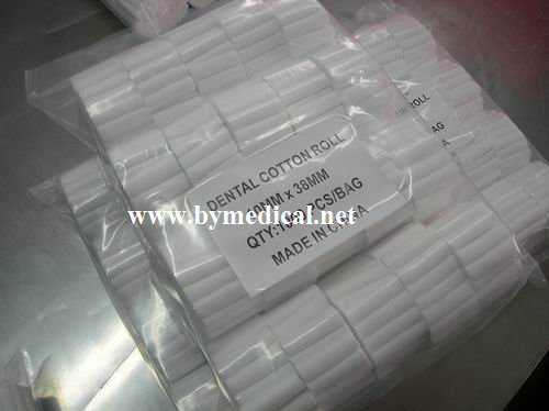 Disposable Dental Cotton Roll , Surgical Sterile Absorbent Cotton Roll