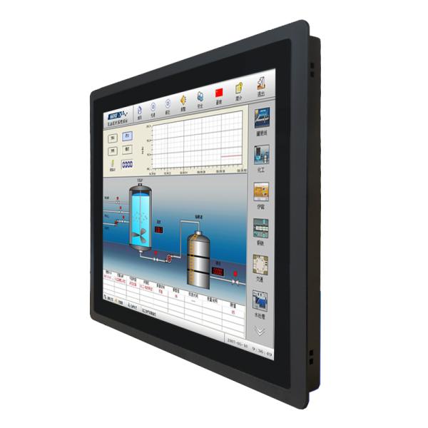 Wide Working Temperature IP65 Aluminium case HD LCD Open Frame Industrial Touchscreen Computer All-in-one Fanless PC