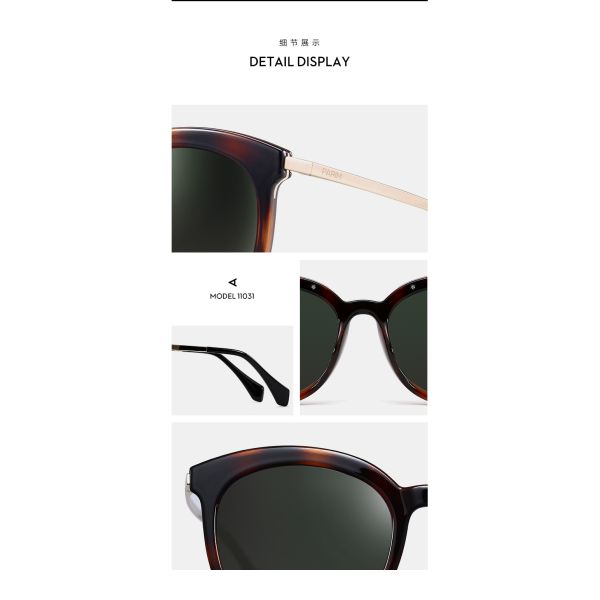 Clubmaster Aviator Sunglasses For Women , Popular Womens Sunglasses Ultra Lightweight